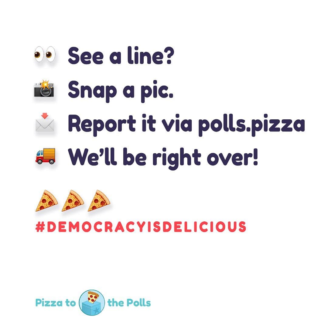 ウーピー・ゴールドバーグさんのインスタグラム写真 - (ウーピー・ゴールドバーグInstagram)「Pizza Honey! Any long lines at the polls report them to @pizzatothepolls and they will safely get you pizza while you're trying to vote.」10月27日 7時59分 - whoopigoldberg