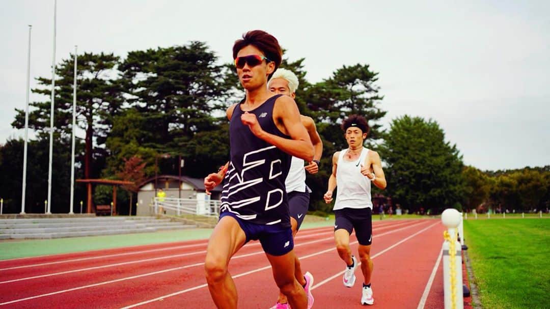 のインスタグラム：「みんなで力を合わせて良い練習ができました。 #newbalance #marathon #running」