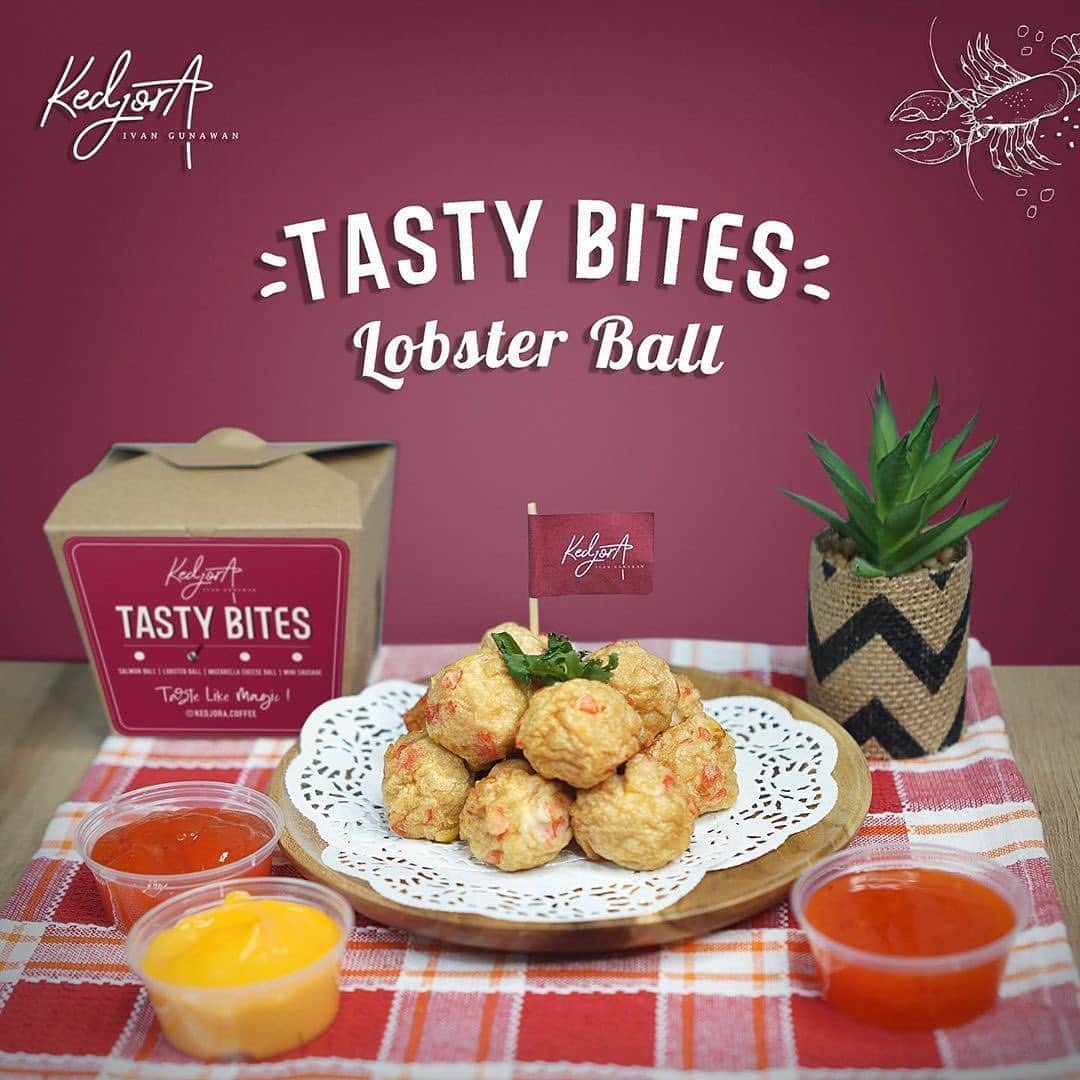 Ivan Gunawanさんのインスタグラム写真 - (Ivan GunawanInstagram)「. Ada yang baru lho di Kedjora Coffee ! - TASTY BITES ! “Lobster Ball” - Makanan olahan berbahan dasar lobster yang digoreng dalam ukuran sekali gigit. Dilengkapi dengan pilihan saus sesuai dengan selera kamu. Makanan ringan yang bisa kalian nikmati  sambil ditemani Minuman dari Kedjora Coffee. . Hanya tersedia di outlet @kedjora.coffee TEBET & BINTARO , dan sudah bisa kalian pesan mulai hari ini.  . Stay Happy and Stay Healthy Everyone ! . ———-  Order : Klik link in Bio  ———- #KedjoraCoffeeBSD Alamat :  📍Roseville Soho & Suites BSD - #KedjoraCoffeeCipete Alamat:  📍Jl. Abdul Majid Dalam  Komplek Perhubungan Laut No. 5, Cipete, Jakarta Selatan - #KedjoraCoffeeTebet Alamat :  📍Infinia Park Jl. Dr. Saharjo Kav.45 Manggarai, Tebet , Jakarta Selatan.  #KedjoraCoffeeBintaro  📍 Ruko Kebayoran Square Blok C 01, (Bintaro Sektor 7), Bintaro Jl. Boulevard Bintaro Jaya, Pondok Jaya, Tangerang Selatan  .  #kedjoracoffee #kedjoracoffeeBSD #kedjoracoffeeCipete #kedjoracoffeeTebet #kedjoracoffeeBintaro #thecapricornlatte #aquariuslycheetea #piscespeachorange #ariesvelvetlatte #taurusespressomatcha #geminimilkhoba #cancercharcoallatte #leostrawberrycano #virgohoba #libracaramellatte #scorpioamericano #sagitariuschocomilk  #kopisusu #kopisusujakarta #kopisusugulaaren #kopikekinian #kopisusuenak #kopijkt」10月27日 18時21分 - ivan_gunawan