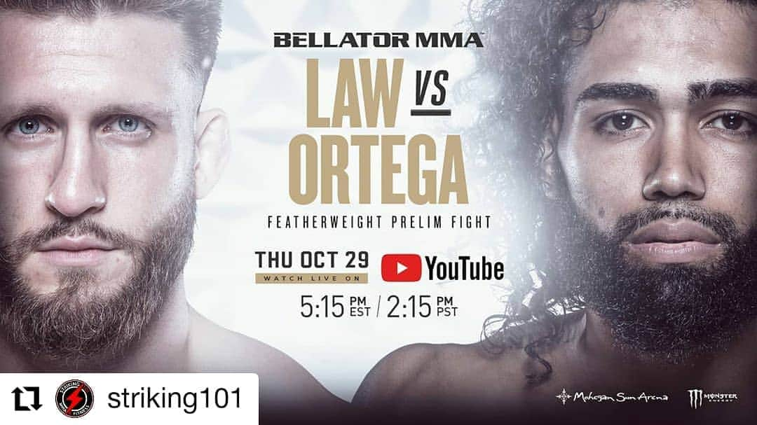 ジョンス のインスタグラム：「Almost time to eat 🦍  . . @striking101 @zerogbjj @lms.nyc @athlonrub @bellatormma @janeestioko @rich_chou  #Repost @striking101 • • • • • • Tune in this Thursday to @bellatormma to watch our very own  Orlando "ONE SHOT " Ortega  @iamoneshot   STRIKING 101 team make sure to head down to @hangar11bar to watch your teammate do the damn thing.   Thank you to  @therealscottcoker @rich_chou @janeestioko  @mikekogan   For the opportunity of a lifetime   Osu ❤🙏🙇‍♂️  #Bellator #Bellator250 #OrlandoOrtega #OneShot #PuertoRicanPapi #PapiShampoo #TheRealStreetJesus #TimeToBreakTheLaw #PapiAintNoSnitch #STRIKING101」