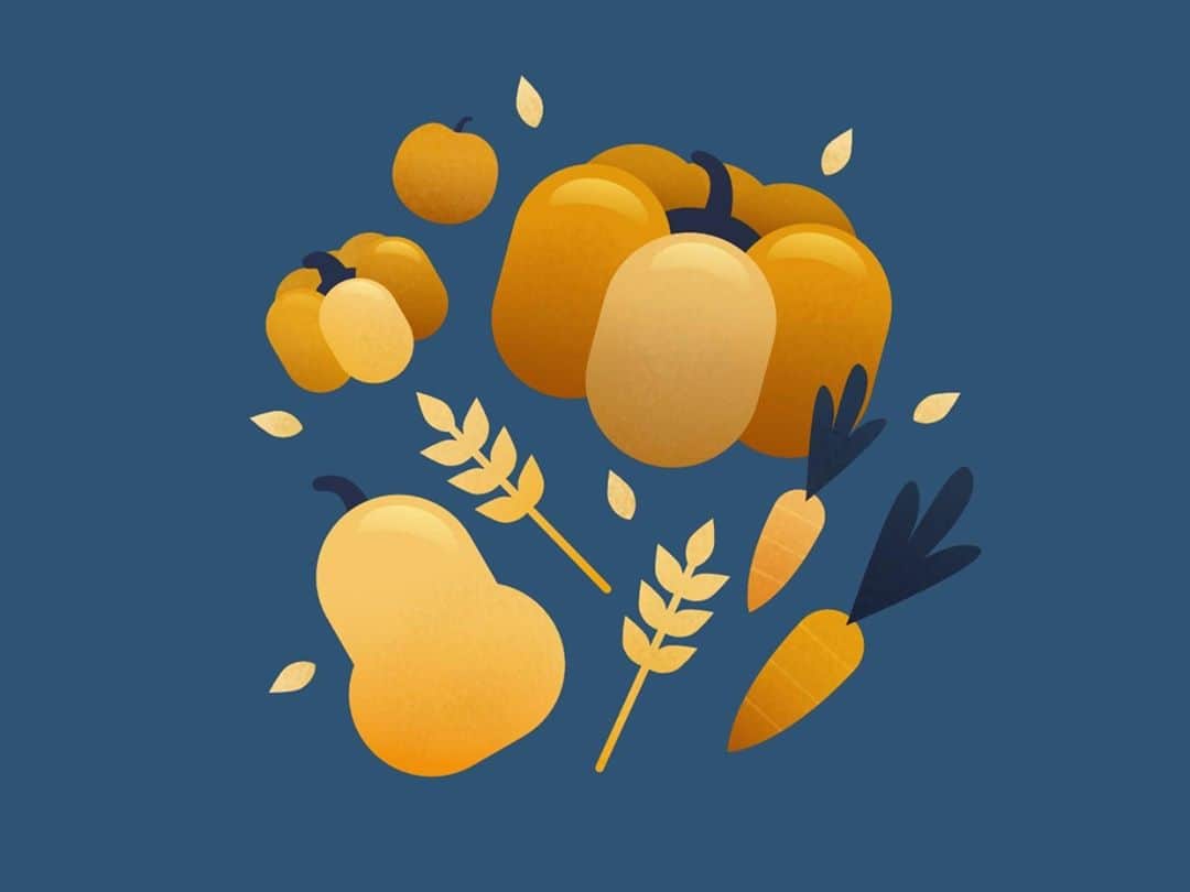 Dribbbleさんのインスタグラム写真 - (DribbbleInstagram)「Harvest Time by Hannah Sharp ⠀ ⠀ #dribbble #design #fall #autumn #illustration #harvest #dribbblers」10月27日 11時53分 - dribbble
