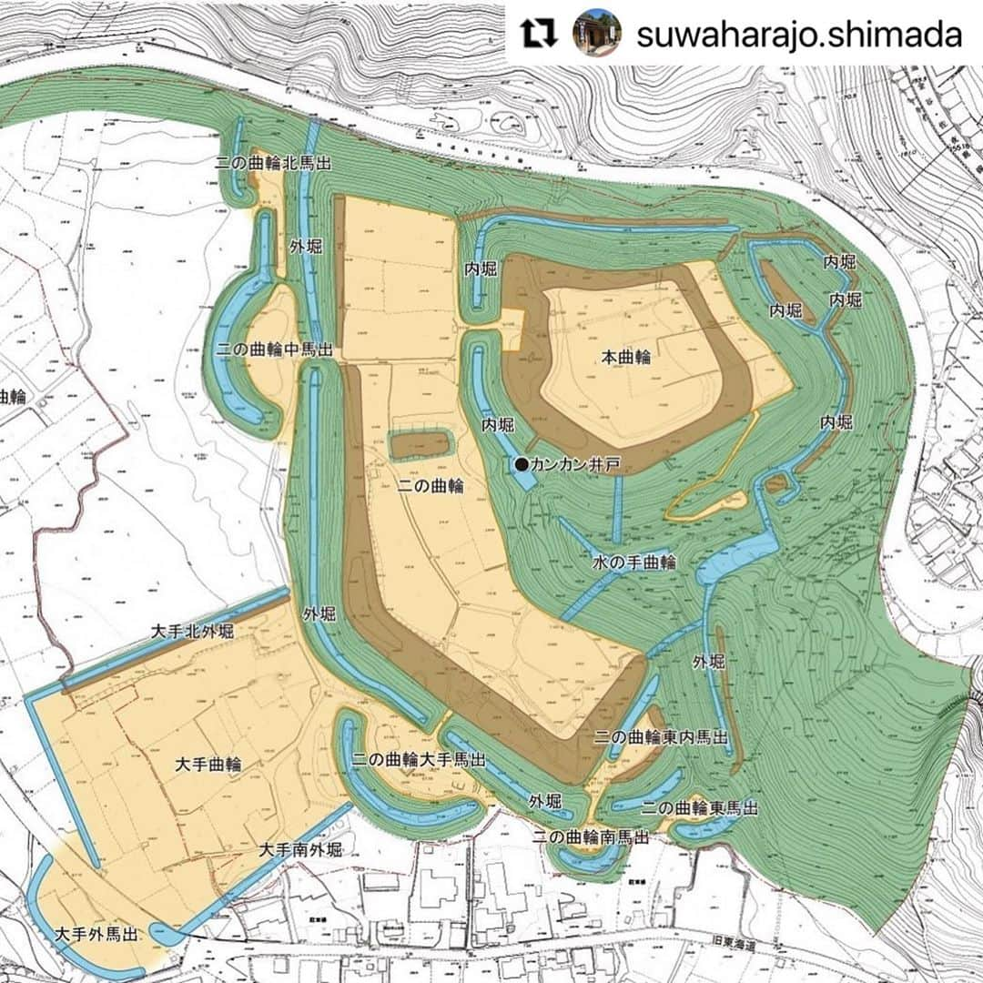 島田市さんのインスタグラム写真 - (島田市Instagram)「#Repost @suwaharajo.shimada   諏訪原城から見える島田市の風景です。市内を一望できるここは、諏訪原城応援隊隊長の春風亭昇太師匠もお気に入りの諏訪原城スポットです！ 諏訪原城の地形図もぜひご覧ください。 #山城 #諏訪原城 #城好きな人と繋がりたい #城 #春風亭昇太師匠 #お城」10月27日 13時36分 - shimadacity_shizuoka_official