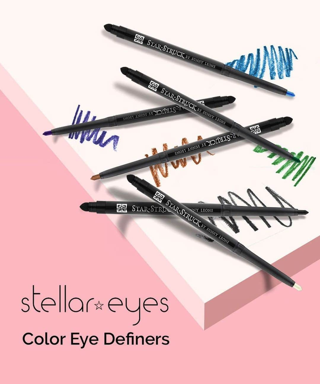 サニー・レオーネさんのインスタグラム写真 - (サニー・レオーネInstagram)「Create an eye-catching look with these creamy, soft colored Eye Definer!  It goes on smoothly to create long lasting and vivid color that will make heads turn!  Available exclusively on www.suncitystore.com  #SunnyLeone #crueltyfreemakeup #MadeInIndia 🇮🇳 #fashion #cosmetics #StarStruckbySL #EyeDefiner #eye #color #StellarEyes #luxury #luxurylifestyle」10月27日 14時47分 - sunnyleone