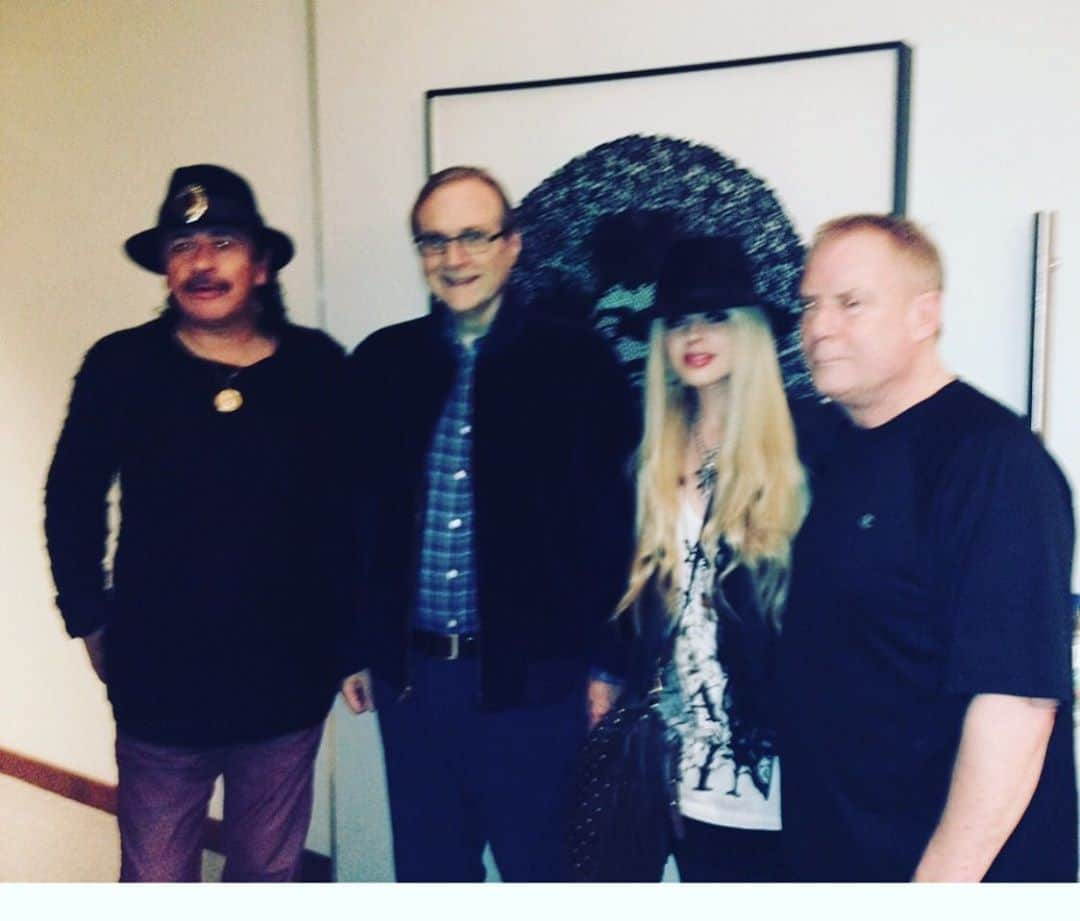 オリアンティさんのインスタグラム写真 - (オリアンティInstagram)「Blurry but a rad throwback #tbm playing at the @jimihendrix museum honoring @carlossantana with awesome @officialpaulallen (rip) and Michael shreive」10月27日 15時21分 - iamorianthi