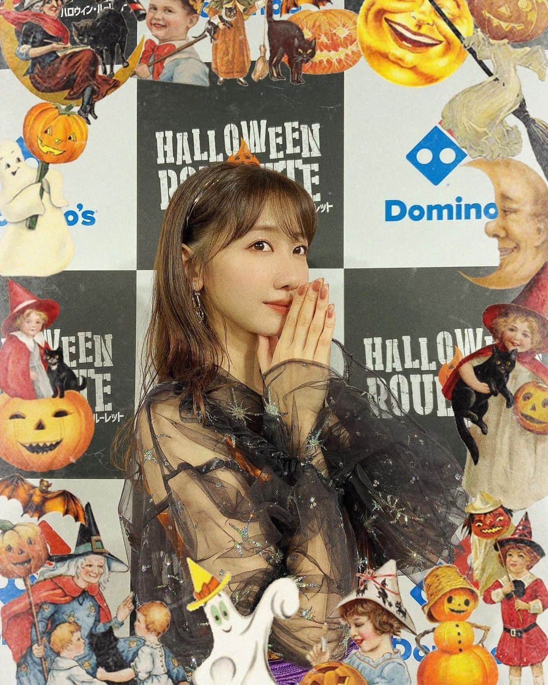 柏木由紀さんのインスタグラム写真 - (柏木由紀Instagram)「. ドミノピザのイベント🍕 ハロウィン先取りしちゃいました〜🎃👻  #ハロウィン　#ドミノピザ」10月27日 16時46分 - yukikashiwagi_official