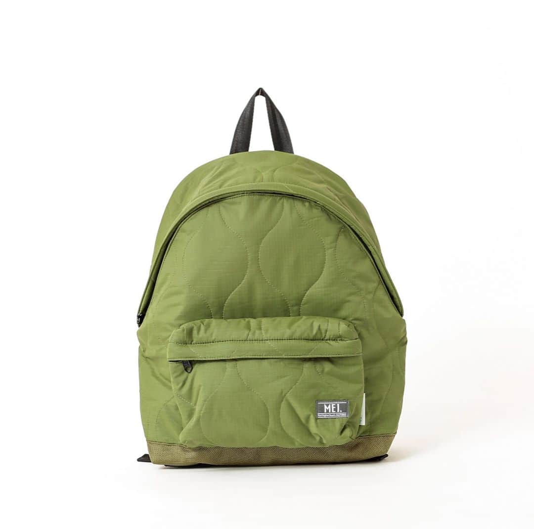 MEI(メイ) のインスタグラム：「URBAN collection  MEI-000-201011 Recycled Quilting DAY PACK ¥8,900  #mei #meibag #mei_bag #メイ #メイバッグ #recyclednylon #リサイクルナイロン #sustainable #サスティナブル #outdoor #アウトドア #camp #キャンプ」