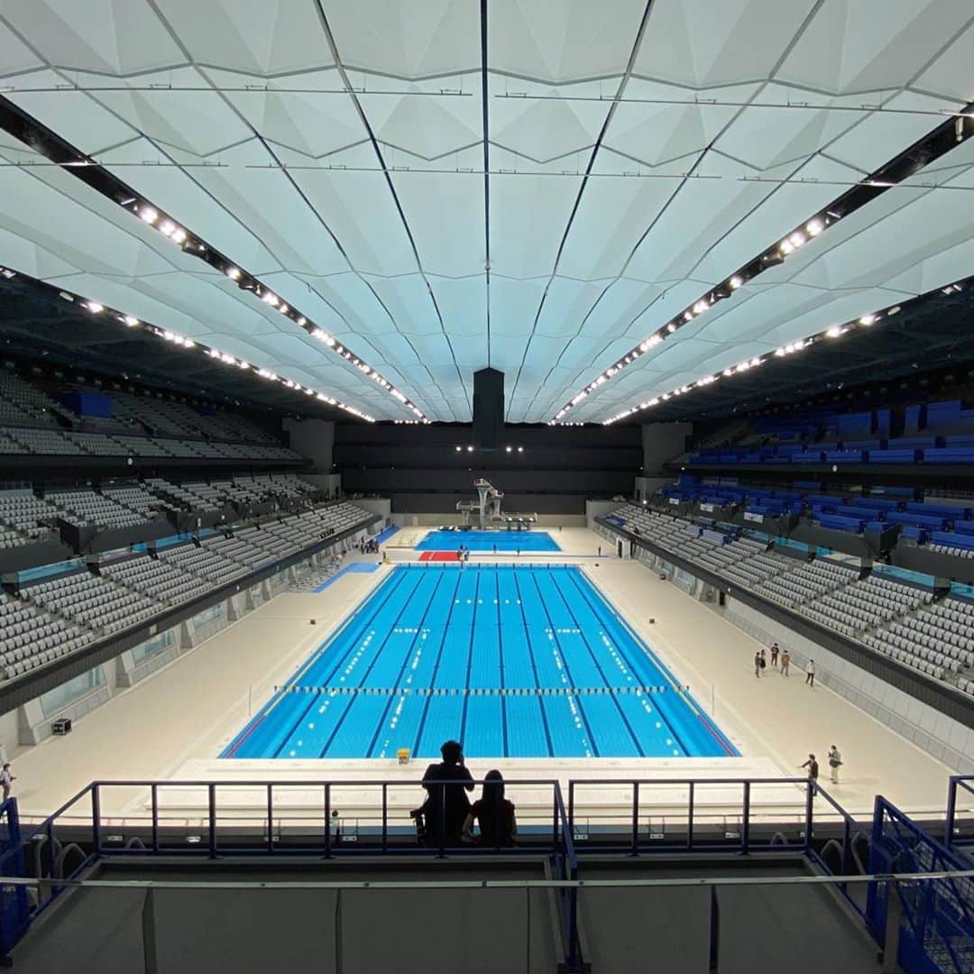 The Japan Timesさんのインスタグラム写真 - (The Japan TimesInstagram)「The newly built Tokyo Aquatics Centre was unveiled during an event on Saturday morning, marking the completion of all venues built for the Tokyo Olympics and Paralympics. Construction on the ¥56.7 billion venue was completed in February. The state-of-the-art arena, located in Tatsumi Seaside Park in Tokyo’s Koto Ward, will host swimming, artistic swimming and diving during next summer’s Tokyo Games. 📸 Kaz Nagatsuka . . . . . . #Japan #Tokyo #news #Olympics #sports #swimming #japantimes #日本 #東京 #ニュース #五輪 #オリンピック #スポーツ #水泳 #スイミング #泳ぎ #ジャパンタイムズ #🏊🏻‍♀️」10月27日 17時33分 - thejapantimes