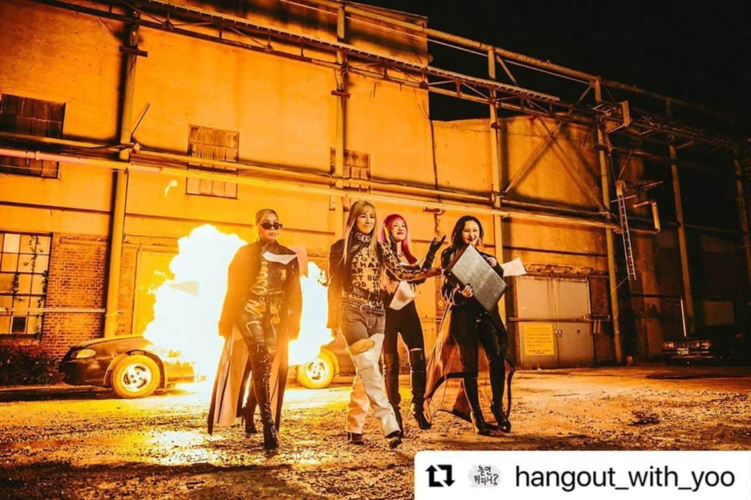 Mamamooさんのインスタグラム写真 - (MamamooInstagram)「. #Repost @hangout_with_yoo with @make_repost ・・・ - 🚨🚨🚨드.디.어🚨🚨🚨 [DON'T TOUCH ME] MV 10/28(수) 6PM 공개 📢 '놀면뭐하니?' 공식 유튜브에서 공개됩니다! ⠀⠀⠀⠀ #심장_불지르는#만옥#천옥#은비#실비 #놀면뭐하니#환불원정대#REFUNDSISTERS#돈터치미」10月27日 17時45分 - mamamoo_official