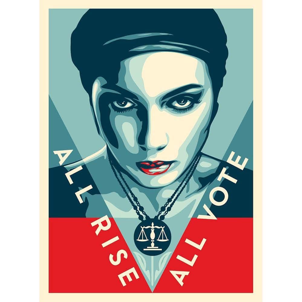 のインスタグラム：「Following the confirmation of Amy Coney Barrett, we need elected officials to stand for an equitable future where we have the freedom to control our bodies, access health care and love who we want to love.   Stay focused. #AllRise Make a plan to vote: Text PLAN to 22422」