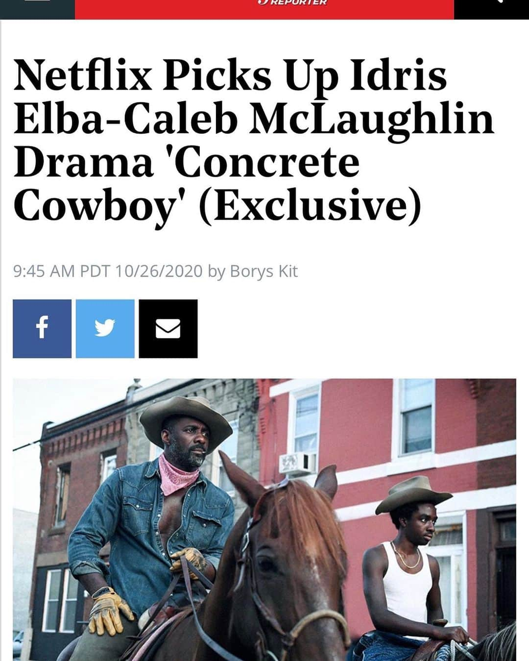 カレブ・マクラフリンさんのインスタグラム写真 - (カレブ・マクラフリンInstagram)「🥳🙏🏿 @netflix #ConcreteCowboy#netflix」10月28日 3時22分 - therealcalebmclaughlin