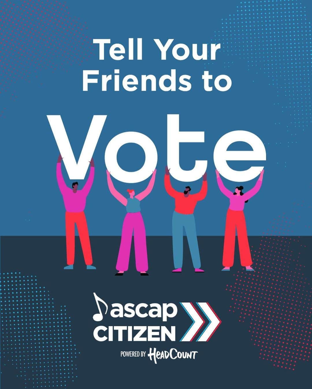 ASCAPさんのインスタグラム写真 - (ASCAPInstagram)「We are ONE WEEK away from Election Day. Are you #VoteReady? Check your registration status, look up your polling place, and make sure you have the correct ID to bring to the polls. Already voted? Make sure your friends vote too! #MakeYourVoteCount this election with #ASCAPCitizen x @headcountorg at the link in our bio.」10月28日 3時35分 - ascap