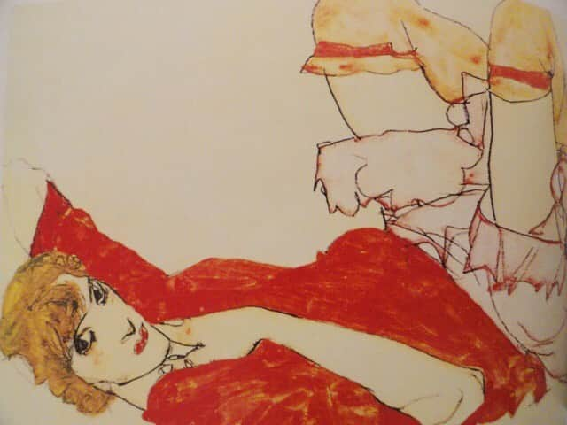 大森美希さんのインスタグラム写真 - (大森美希Instagram)「Wally in Red Blouse with Raised Knees, by Egon Schiele, 1913  『赤いブラウスのヴァリー』エゴン・シーレ(1913年)  #mood #egonschiele #art #painting #artist #peinture #wallyinredblouse #expressionniste #expressionist #expressionism #expressionisme #secrssion #paris #artnouveau #エゴンシーレ #赤いブラウスのヴァリー #画家 #芸術家 #芸術 #アーティスト #アート #表現主義 #ウィーン分離派 #象徴派 #美術 #芸術の秋」10月27日 19時53分 - mikiomori_