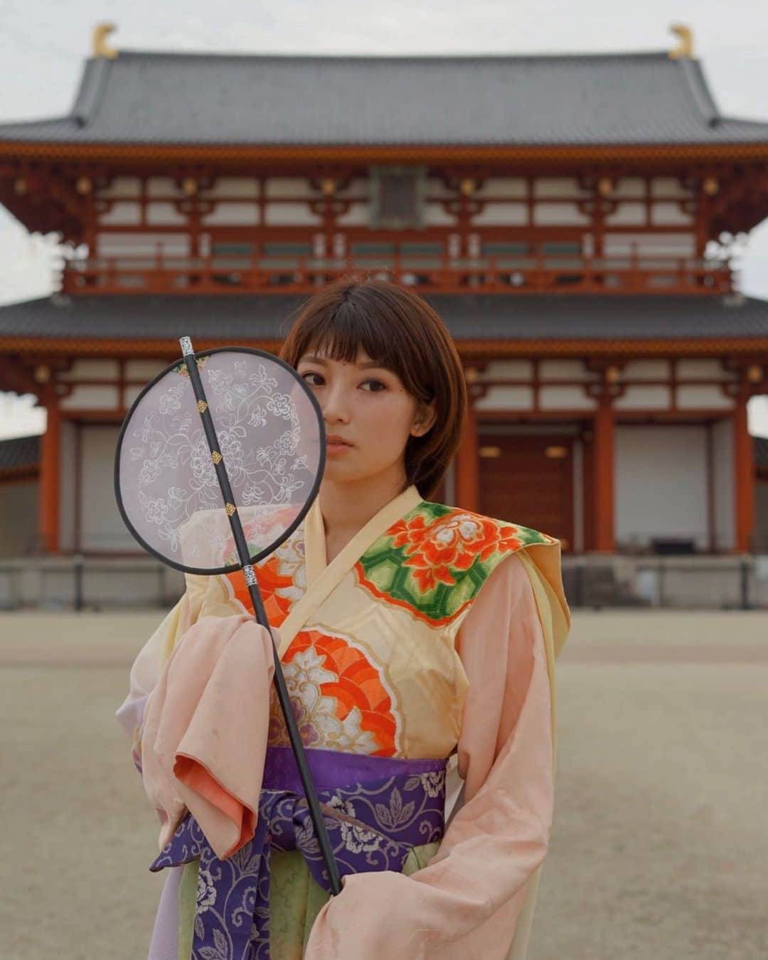 のインスタグラム：「最初、天女って何？って思ったけど... 天女になって平城宮跡に行ってみました（笑）  Good night!!!  📍#平城宮跡   #天女  #奈良県 #narajapan  #cosplaygirl  #コスプレ」