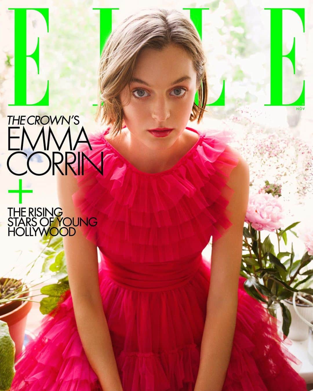 ニーナ・ガルシアのインスタグラム：「Headlining our Hollywood Rising portfolio is the talented Emma Corrin who will be stepping into the role of Princess Diana for the 4th season of @thecrownnetflix. Corrin is sure to light up screens in mid-November as she embodies one of the world’s most famous women to have lived. She is a true star in the making along with the eight other talented women @gregwilliamsphotography shot for this exciting portfolio. Link in bio for the profile on all of our Rising Hollywood stars ⭐️      ELLE @elleusa  Talent: @emmalouisecorrin  Photographer: @gregwilliamsphotography  Stylist: @sarahzendejas」