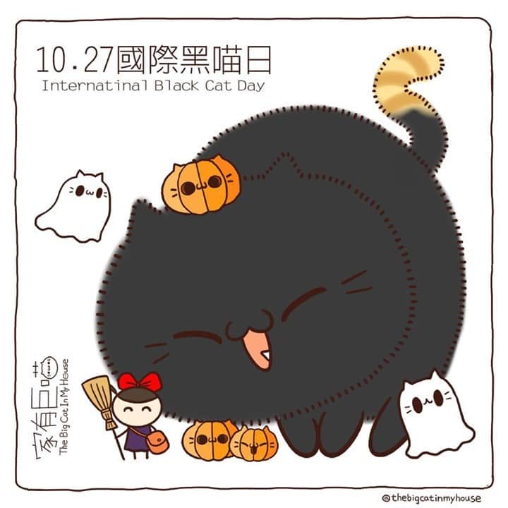 Aww Clubさんのインスタグラム写真 - (Aww ClubInstagram)「Black cat bring good luck :) Happy international black cat day⠀ ⠀ ✍🏼@thebigcatinmyhouse⠀ ⠀ #meowed #thebigcatinmyhouse #internationalblackcatday #internationalblackcatday2020 #blackcat」10月27日 22時36分 - meowed
