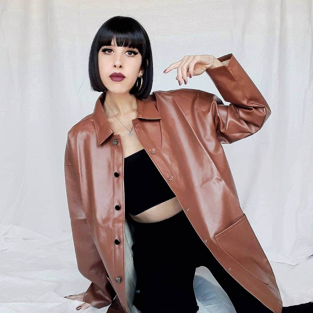 SHEINさんのインスタグラム写真 - (SHEINInstagram)「The perfect leather combo ⚡ @elagram_style  Shop Item #: 1481799  #SHEINgals #SHEINstyle #fallcolors」10月28日 0時32分 - sheinofficial