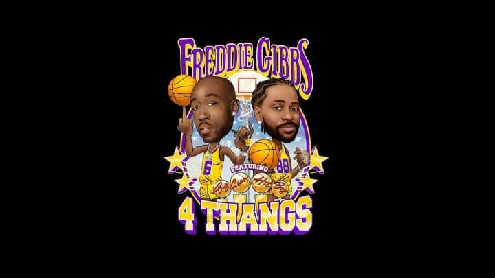 Freddie Gibbsのインスタグラム：「4 Thangs featuring @bigsean & @hitboy. Friday. Drop a 🏆 if you’re ready.」