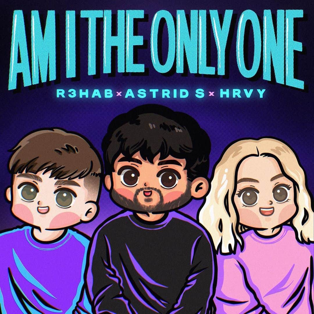 R3habのインスタグラム：「drop two purple hearts if you're ready for Am I The Only One 💜💜」