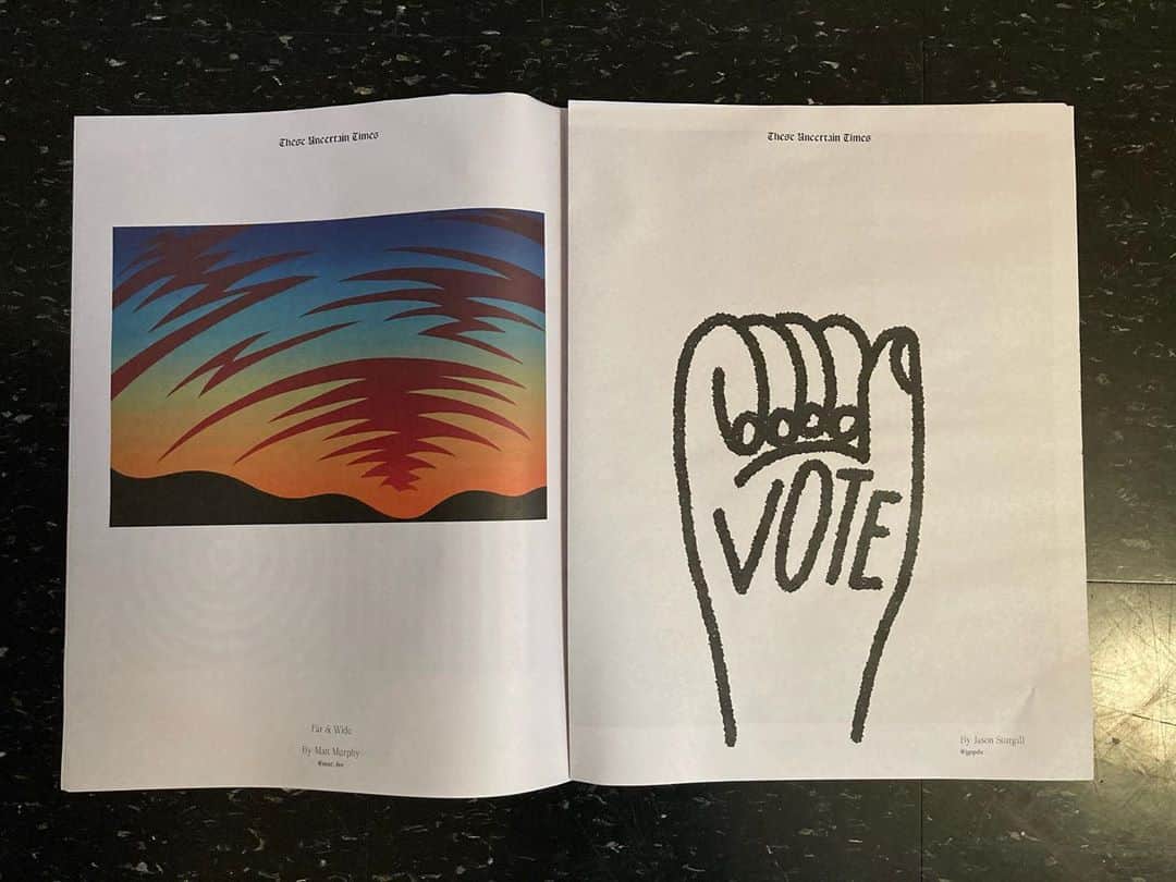 Jason G. Sturgillさんのインスタグラム写真 - (Jason G. SturgillInstagram)「In the latest issue of @theseuncertaintimes.press! VOTE ALREADY.」10月28日 1時38分 - jgspdx