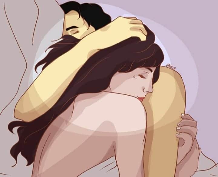 のインスタグラム：「Tengo una idea, no sé que te parece, pero ¿y si nos vamos a dormir juntos? Justo me queda un espacio en la cama. Es invitación y deseo.」