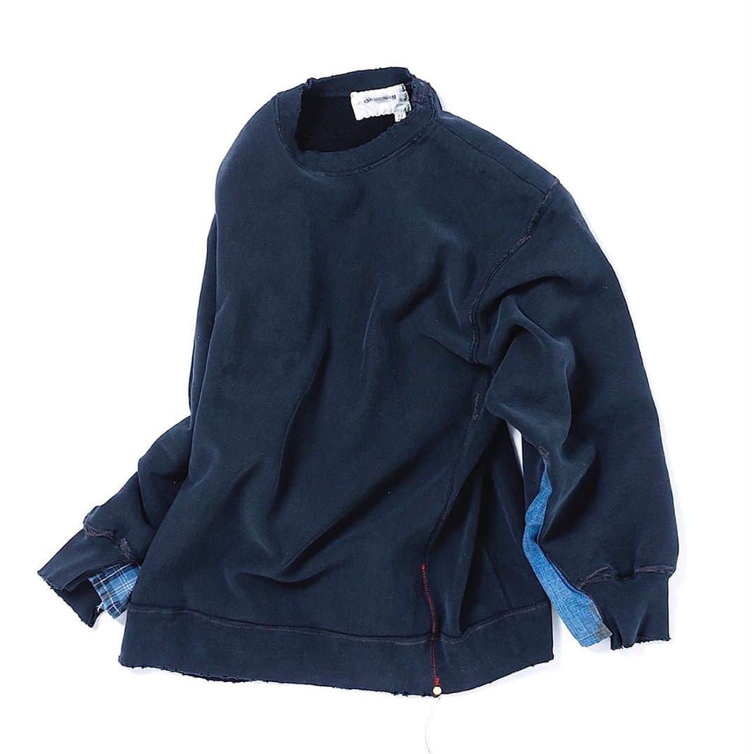 のインスタグラム：「. . . . 【Released in October】 . . . AN088 CRASHED SWEATSHIRT BLACK . . . @anachronorm262 . . . #anachronorm #contextgallery #nakameguro #balanceokayama #okayama」