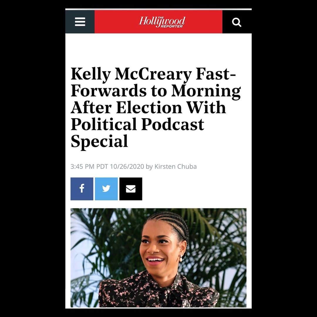 Kelly McCrearyさんのインスタグラム写真 - (Kelly McCrearyInstagram)「Thanks @THR for inviting me to chat about something I got to make that speaks to the one of the things weighing so heavily on our minds right... election season. With @WednesdayMorningpodcast @petechatmon and  @candicesanchezmcfarlane created something that asks “how did we get to this political moment?” and “how do we find our way out?” It’s for anyone who, like me, is on a roller coaster of emotions right now— feeling equal parts optimistic and pessimistic, confused and certain, fearful and courageous. These are complex times. Let’s make some art about it. Now available on @ApplePodcasts and @Spotify. Have you already listened? Hit me with your thoughts below, and tag us in your posts about it! #counteveryvote #everyvotecounts #voteearly」10月28日 5時15分 - seekellymccreary