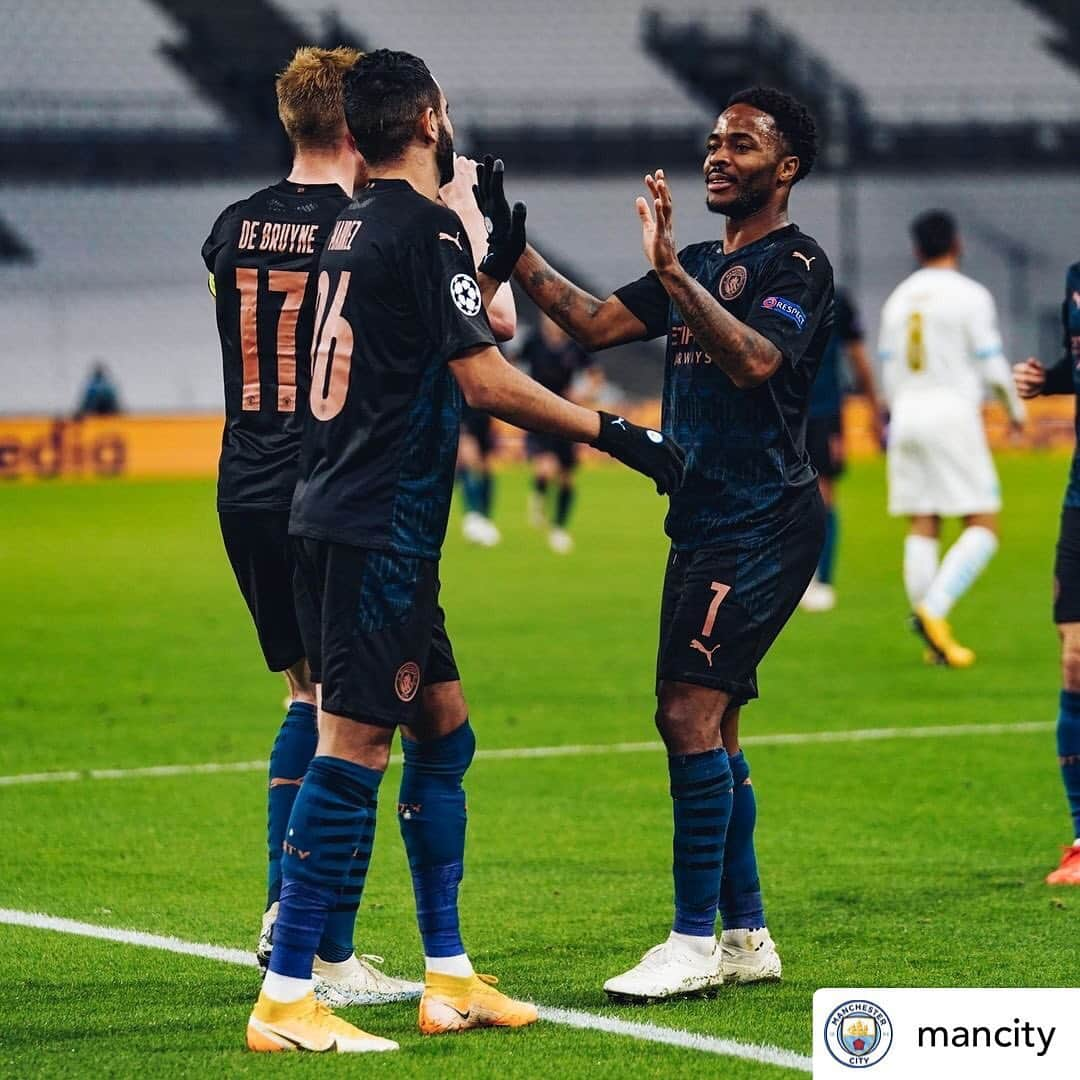 プレミアリーグさんのインスタグラム写真 - (プレミアリーグInstagram)「Three goals and three more points for Man City in the UCL 💪  #repost • @mancity   Delivering the knockout blow @sterling7 🥊🔥」10月28日 7時27分 - premierleague