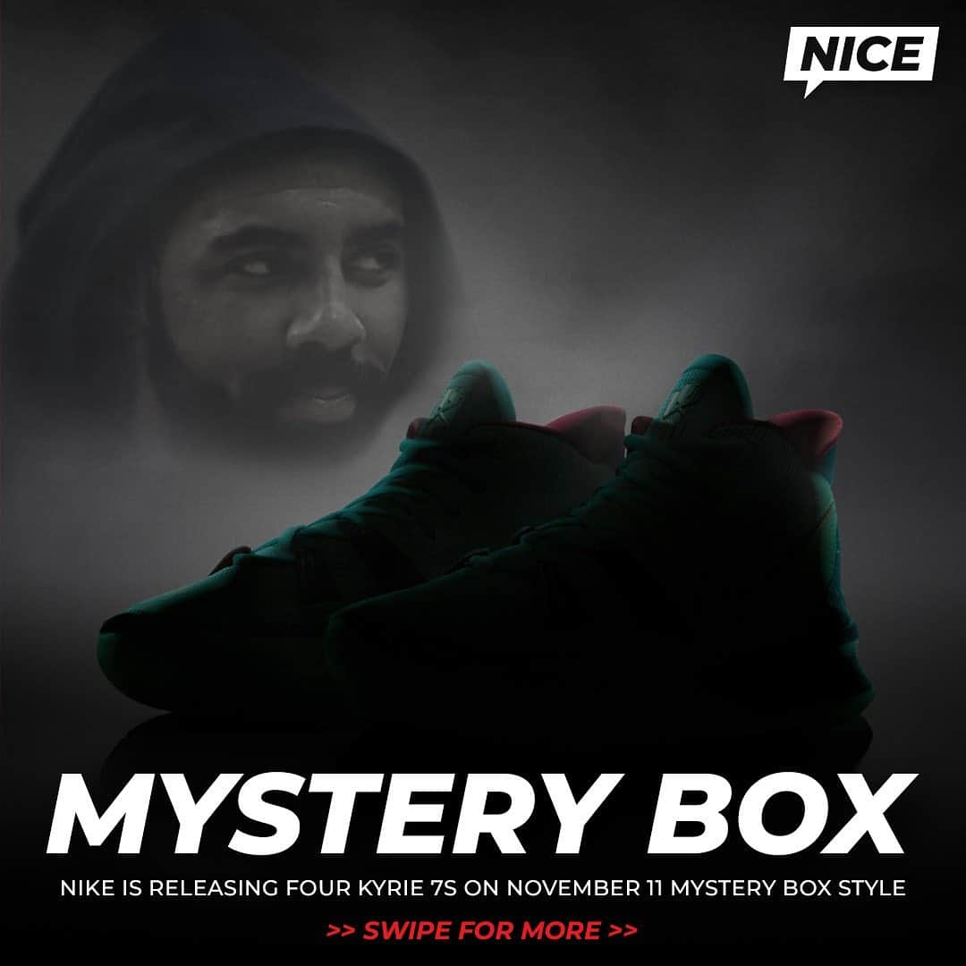 Nice Kicksさんのインスタグラム写真 - (Nice KicksInstagram)「Are you going to roll the dice on a mystery pair of Kyrie 7s? 👀 Which pair are you hoping for? 🤞」10月28日 9時16分 - nicekicks