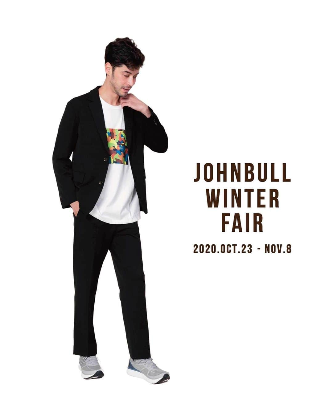 ジョンブルさんのインスタグラム写真 - (ジョンブルInstagram)「.  【JOHNBULL WINTER FAIR-おすすめスタイリング-】  10/23(金)～11/8(日)の期間、全国のJOHNBULL 直営店舗/オンラインストア、お取り扱い店舗にて【JOHNBULL WINTER FAIR】を開催いたします！  -おすすめスタイリング-  JOHNBULL jacket lot.12718 / ¥22,000+tax ⇒https://www.privatelabo.jp/item/53692104.html  JOHNBULL pants lot.21461/ ¥15,000+tax ⇒https://www.privatelabo.jp/item/53692116.html  ▶️ITEM LIST https://www.privatelabo.jp/category/WINTERFAIR/?condition=&SEARCH_MAX_ROW_LIST=40&sort_order=1&item_list_mode=1&change_color_variation=1&change_stock=1  #2020johnbull_winterfair  #johnbull #johnbullprivatelabo #johnbullonlinestore #winterfashion #autumnfashion #2020fw #ジョンブル #ジョンブルプライベートラボ #ウィンターフェアー #秋冬ファッション #ポイントバック #チケットバック #マスクプレゼント #2020年秋冬」10月28日 9時17分 - johnbull_private_labo