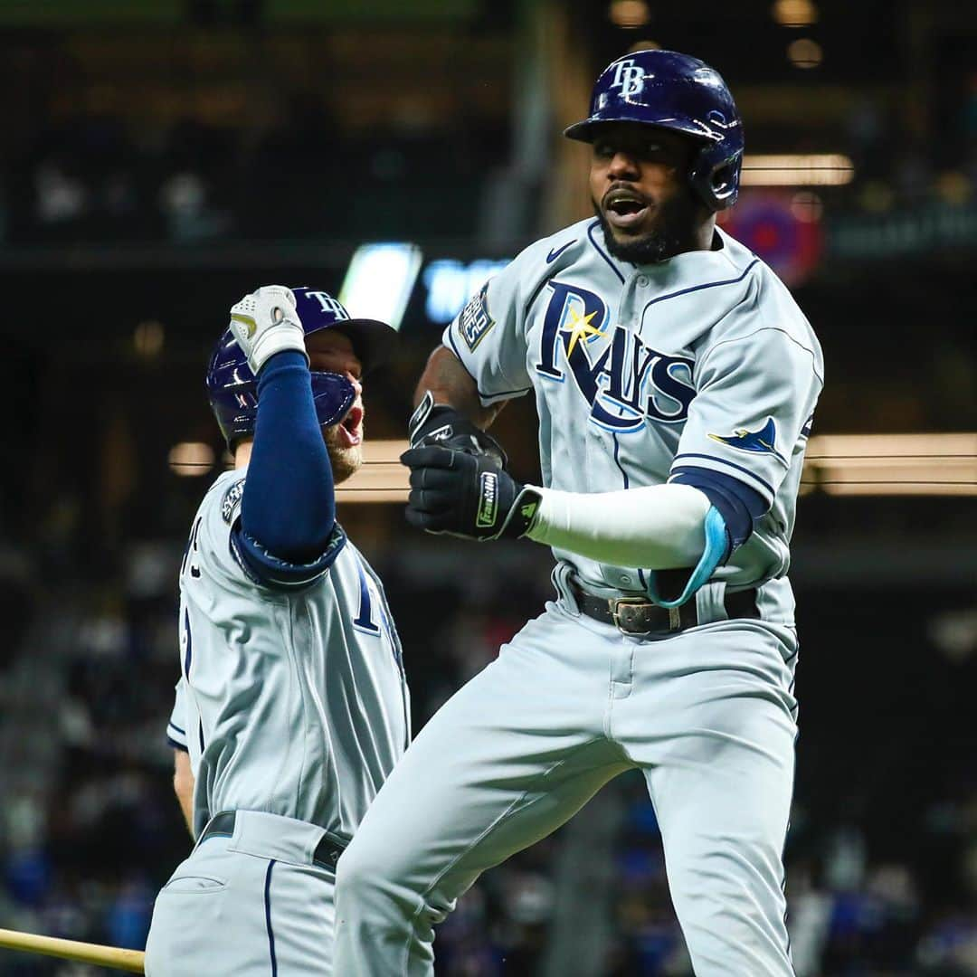 タンパベイ・レイズさんのインスタグラム写真 - (タンパベイ・レイズInstagram)「Randy is literally floating on air」10月28日 9時29分 - raysbaseball