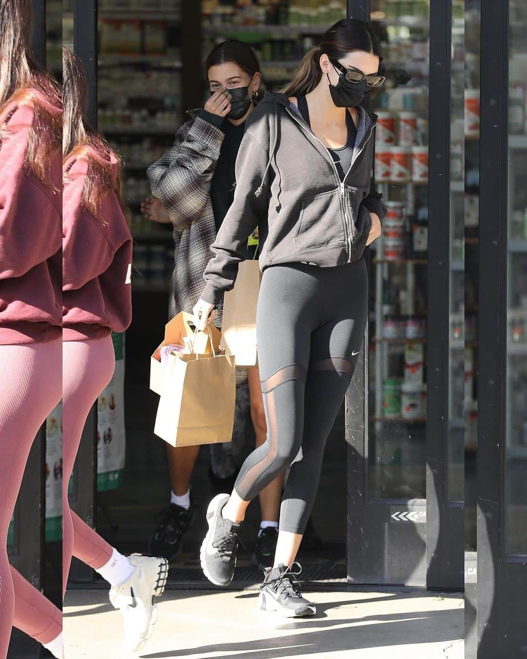 Just Jaredさんのインスタグラム写真 - (Just JaredInstagram)「Kendall Jenner shows off her slim figure while stopping at a store for some snacks with Hailey Bieber after a fitness class #KendallJenner #HaileyBieber Photos: Backgrid」10月28日 10時34分 - justjared