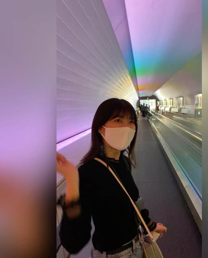 吉田華恋のインスタグラム：「九州国立博物館　虹のトンネル🌈」