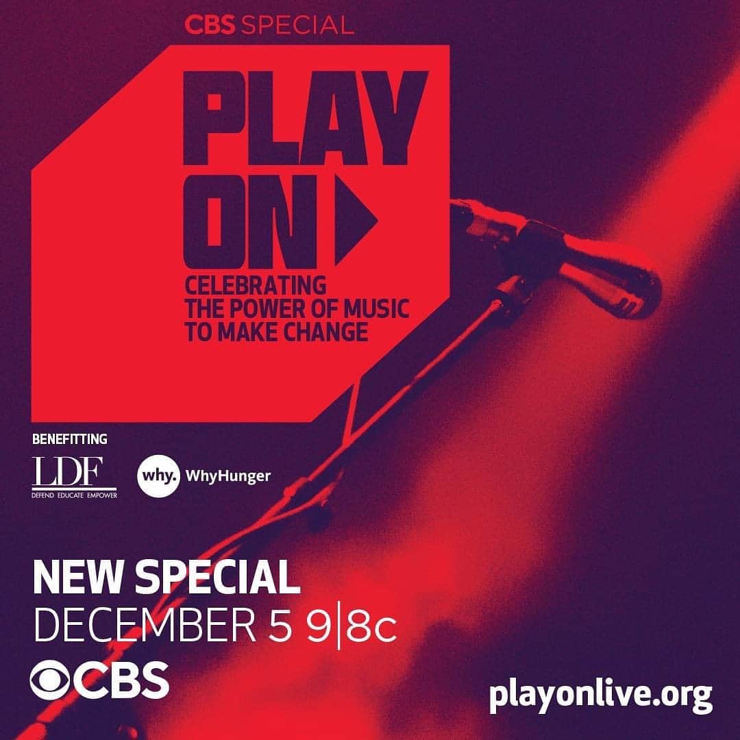 CBSさんのインスタグラム写真 - (CBSInstagram)「BREAKING: @kevinbacon & @therealeve will host PLAY ON: CELEBRATING THE POWER OF MUSIC TO MAKE CHANGE, a new 1-hour benefit concert special to air 12/5 at 9pm ET/PT on CBS and @CBSAllAccess.」10月28日 23時07分 - cbstv