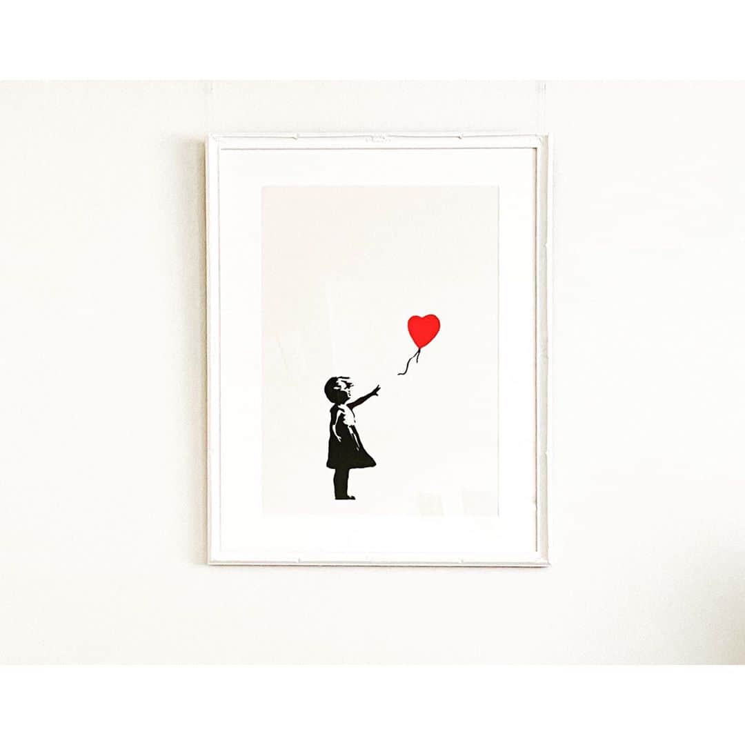 森下紀子さんのインスタグラム写真 - (森下紀子Instagram)「. 我が家のBanksy🎈 . . #もちろんリプロダクトw  #でも流石のクオリティ #ART好き #Banksy」10月28日 15時18分 - noriko_morishita_
