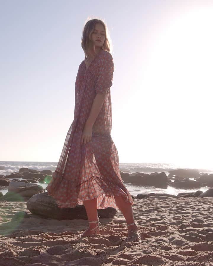 ミーガンパークのインスタグラム：「Introducing Spring Summer Chapter 2 // combining printed tapestries of Moorish tile mosaics and intricate stitch work embroideries in relaxed 70s and peasant style shapes. Discover the new collection, online and in store now x」