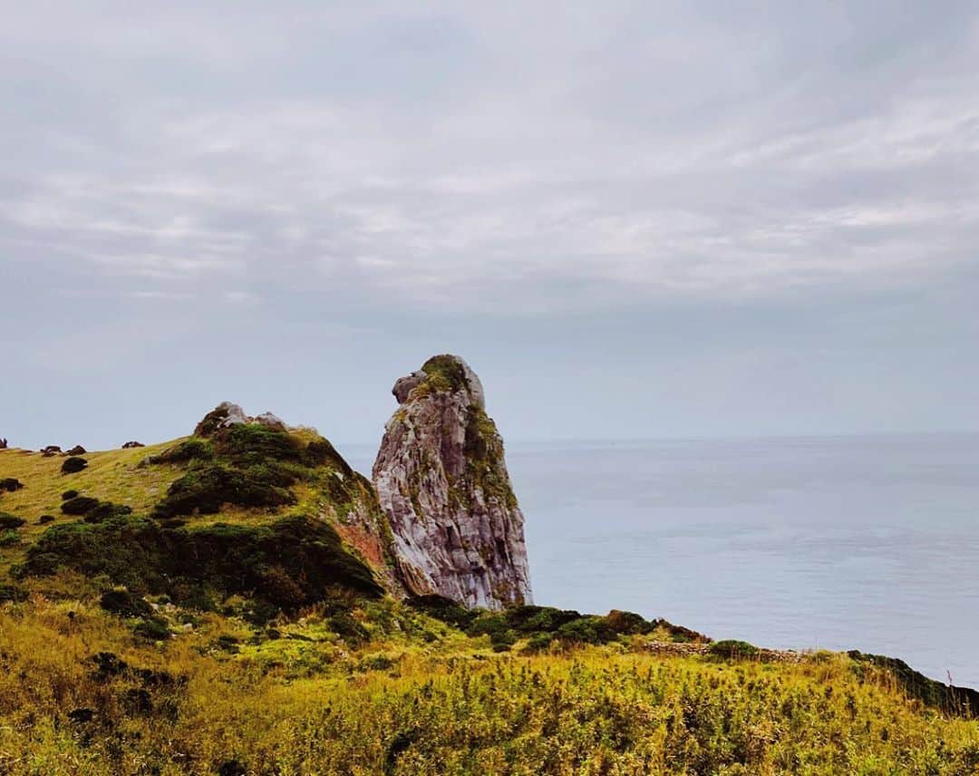 松田珠希さんのインスタグラム写真 - (松田珠希Instagram)「猿岩。斜め後ろからのなんだか切ないシルエットがたまらんな。ウォークマンのCMを思い出しました。  #猿岩　#壱岐島　#iki  #九州旅」10月28日 16時33分 - tamakimatsuda11