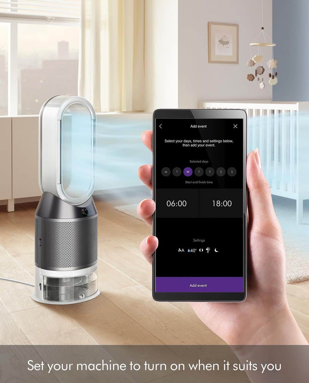 Dysonさんのインスタグラム写真 - (DysonInstagram)「Controlling your indoor air quality’s a breeze with Dyson smart purifiers. With the Dyson Link app, you can schedule your machine to turn on when it suits you. And if you put it in Auto mode too, it’ll only purify the air when it’s needed. #dyson #dysonhome #smarthome #smarttechnology #purifier #humidifier #setitandforgetit #instatech」10月28日 16時40分 - dyson