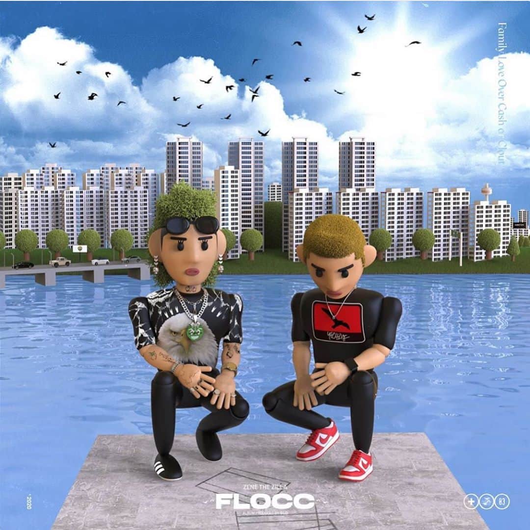 thequiettのインスタグラム：「@zenethezilla FLOCC Deluxe 나왔습니다 🦅🦅🦅」
