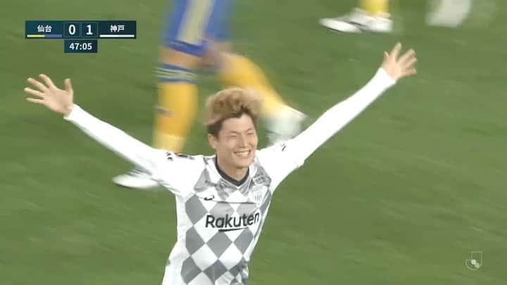 のインスタグラム：「今日の先制点は古橋選手！⚽ @kyogo_furuhashi with today's opener! ⚽  #vissel #visselkobe #ヴィッセル #ヴィッセル神戸 #Kobe #神戸 #WeAreKobe #KobeForeverForward #一致団結 #JLeague #Jリーグ #DAZN」