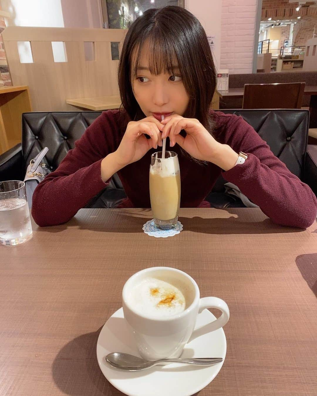 浦谷はるなのインスタグラム：「デート中☕️💭」