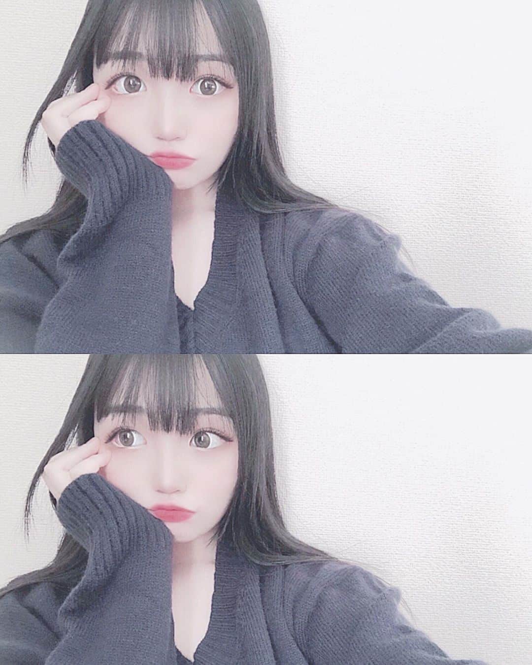のインスタグラム：「・ 今日はネイビーの服が着たい気分だったの (  ˙º˙  )‪‪❤︎‬」