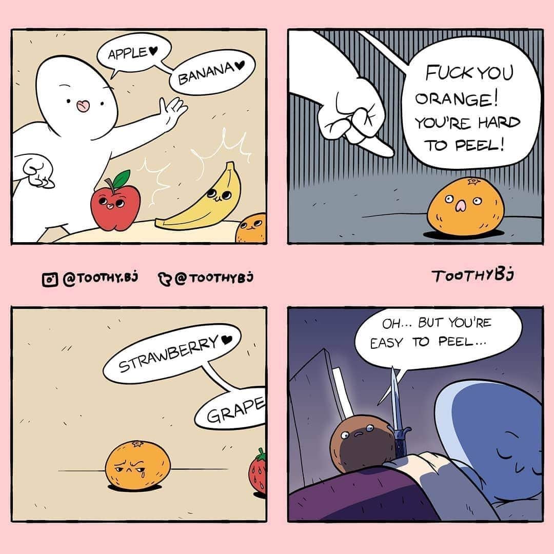 9GAGさんのインスタグラム写真 - (9GAGInstagram)「Pomegranate: try me⠀ ✍🏻 @toothy.bj⠀ -⠀ #comic #fruit #9gag」10月29日 8時00分 - 9gag
