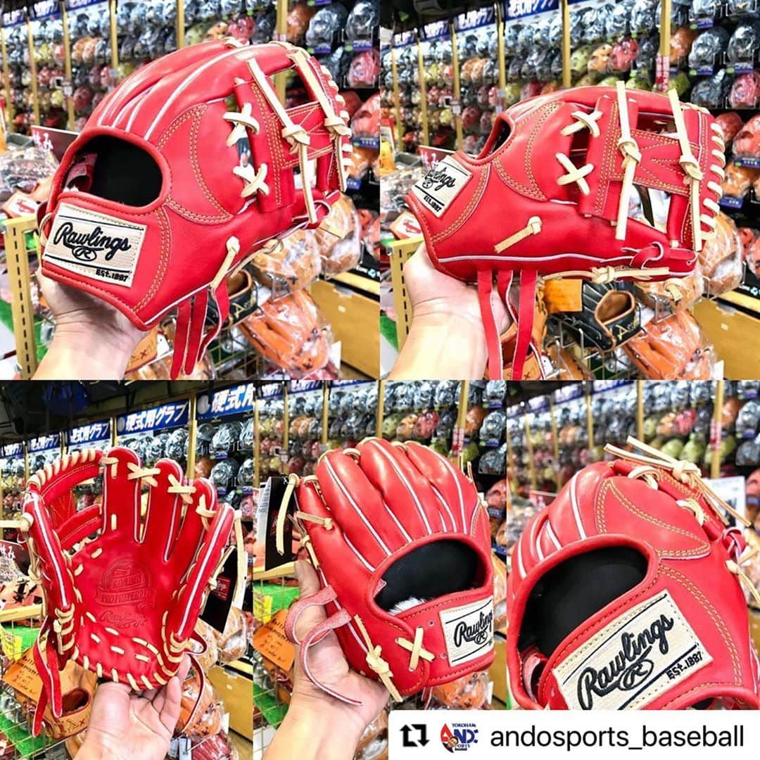 Rawlings Japanさんのインスタグラム写真 - (Rawlings JapanInstagram)「#Repost @andosports_baseball with @make_repost ・・・ 硬式グラブ‼️ キャメルレースにキャメルラベルが最高にカッコいい✨ #ローリングス #キャメル @rawlings_japan_llc」10月29日 8時06分 - rawlings_japan_llc
