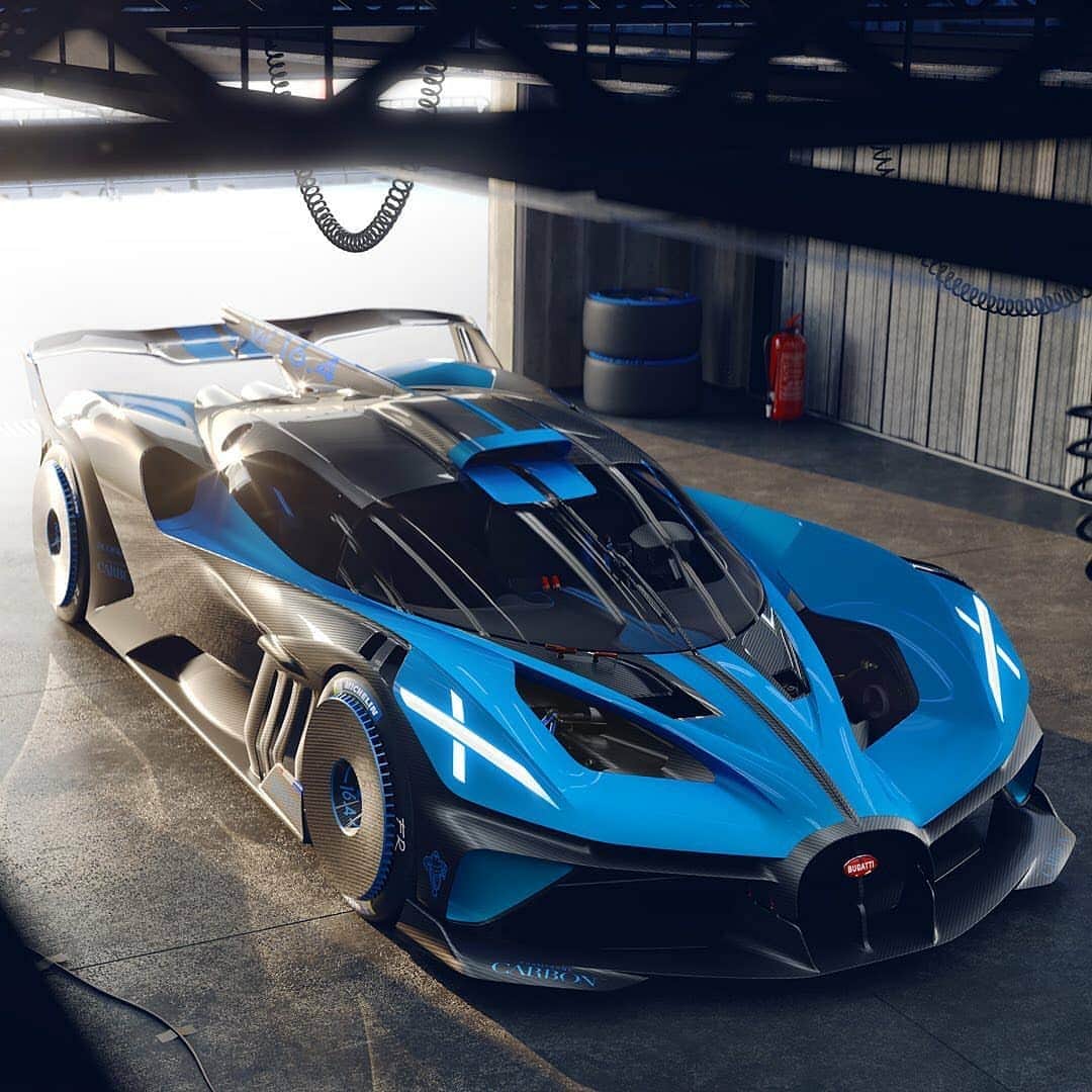 Kik:SoLeimanRTさんのインスタグラム写真 - (Kik:SoLeimanRTInstagram)「The BUGATTI Bolide is the most extreme, uncompromising, fastest and lightest vehicle concept in the company’s recent history – a track-orientated experimental study with an unprecedented weight-to-power ratio of 0.67 kg per PS. This is made possible by a combination of the W16 engine with 1,850 PS and a vehicle weight of just 1,240 kilograms.   The BUGATTI Bolide achieves figures that are almost on par with Formula 1 while its top speed is well above 500 km/h – without compromising optimum handling and maximum agility. The Bolide takes 3:07.1 minutes to complete a lap of Le Mans and 5:23.1 minutes to get around the Nordschleife and thus promises to offer the ultimate BUGATTI performance kick.  #BUGATTI #BUGATTIBOLIDE #BOLIDE #WORLDPREMIERE」10月29日 0時04分 - carinstagram