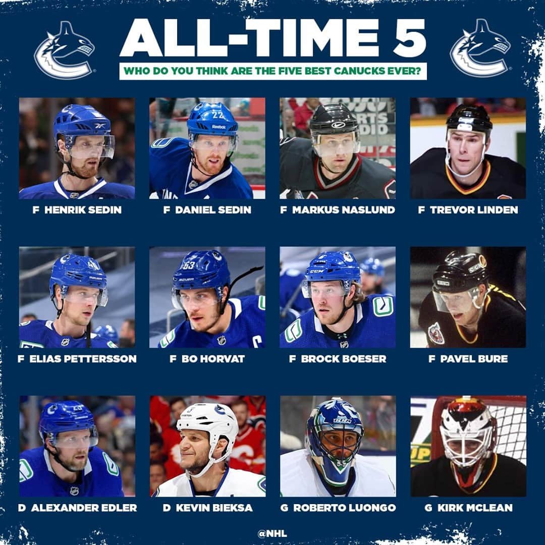 NHLさんのインスタグラム写真 - (NHLInstagram)「🗣️ your top five @canucks players of all-time are...?」10月29日 0時07分 - nhl