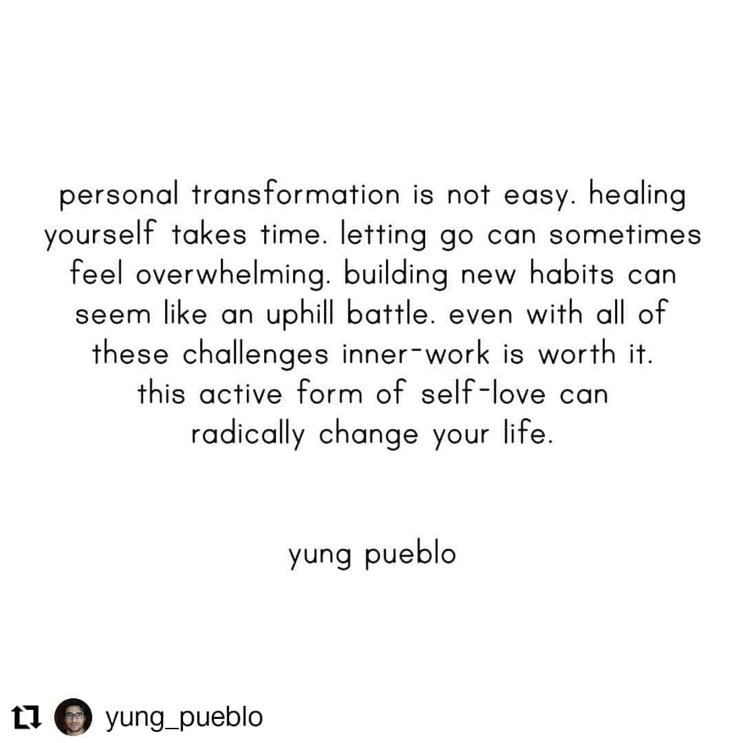 のインスタグラム：「#Repost @yung_pueblo • • • • • • Sending love to all, especially to those in the midst of a great transformation. 🙏🏽🌎 #yungpueblo」