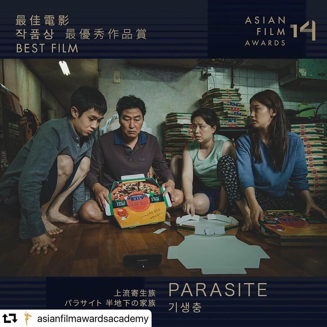 渡辺真起子さんのインスタグラム写真 - (渡辺真起子Instagram)「#repost @asianfilmawardsacademy ・・・ 🇺🇳Let's have a review on the Winners List of 14the Asian Film Awards, congratulations to all winners! 🇭🇰讓我們一起重溫第十四屆亞洲電影大獎得獎名單，恭喜各位得獎者！ 🇰🇷우리 모두 힘찬 박수를 제14회 아시아필름어워즈의 모든 후보자와 수상자에게 보냅시다! 🇯🇵第 1４回 アジア・フィルム・アワード 受賞結果一覧、受賞者の皆さん、おめでとうございます！ #AFA14 #asianfilmawards #AFA #AFAA #parasite #solongmyson #wangxiaoshuai #themanstandingnext #leebyunghun #betterdays #zhoudongyu #totheendsoftheearth #kaseryo #asun #samanthako #jacksonyee #37seconds #HIKARI」10月29日 0時52分 - watanabe_makiko