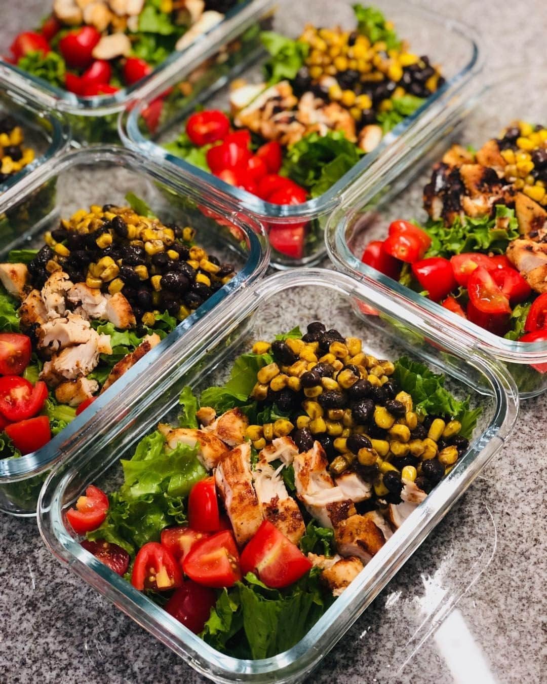 Flavorgod Seasoningsさんのインスタグラム写真 - (Flavorgod SeasoningsInstagram)「Southwest Chipotle Chicken Salad (Perfect For Meal Prep)⁠ -⁠ Customer:👉 @melwade60⁠ Made with:👉 #Flavorgod No Salt Seasoning(Not in stock, Search on website "Everything but the salt"⁠ -⁠ Add delicious flavors to any meal!⬇⁠ Click the link in my bio @flavorgod⁠ ✅www.flavorgod.com⁠ -⁠ 1 large head of green leaf lettuce (or other greens of choice)⁠ 1 pint grape tomatoes, cut in quarters ⁠ 1 can black beans, rinsed ⁠ 3/4 cup frozen sweet corn⁠ 1.5 lbs chicken breast tenderloins⁠ @flavorgod Seasoning: Chipotle, Taco Tuesday, and NO SALT⁠ .⁠ 1. Wash and chop lettuce. Portion into meal prep containers.⁠ 2. Season chicken breasts with Flavor God Chipotle Seasoning and Taco Tuesday Seasoning. Grill each chicken breast for about 9 minutes (I used a George Forman Grill). Set aside to cool. ⁠ 3. Add corn and black beans to preheated non-stick skillet. Season with Flavorgod NO SALT Seasoning. Cook on med-low heat for 5 minutes. ⁠ 4. Add quartered tomatoes to containers. Slice chicken and add to containers. ⁠ 5. Top with dressing of choice (I use Chipotle Ranch).⁠ 6. Makes 5-6 meals. Enjoy!⁠ -⁠ Flavor God Seasonings are:⁠ 💥ZERO CALORIES PER SERVING⁠ 🔥0 SUGAR PER SERVING ⁠ 💥GLUTEN FREE⁠ 🔥KETO FRIENDLY⁠ 💥PALEO FRIENDLY⁠ -⁠ #food #foodie #flavorgod #seasonings #glutenfree #mealprep #seasonings #breakfast #lunch #dinner #yummy #delicious #foodporn」10月29日 1時02分 - flavorgod