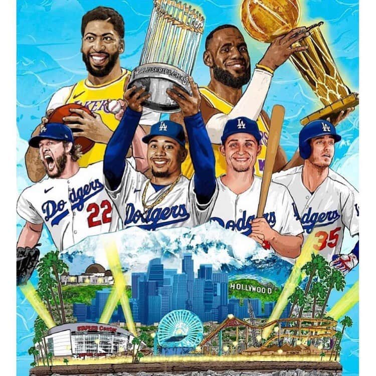 ヴィオラ・デイヴィスさんのインスタグラム写真 - (ヴィオラ・デイヴィスInstagram)「Wooohooo!!! Congratulations to the @Dodgers & @Lakers!!!👊🏿💙🏆💛 ・・・ LA is bringing joy to the sports world one championship at a time! Congrats to the Dodgers who just won its first World Series Championship in 32 years🏆 This win marks the first time since 1988 that both the @lakers and @dodgers have won a championship in the same year! Very healing moment for a city that’s suffered tremendous loss in 2020💙🤍 #dodgers #worldserieschamps #mlb 📷@lakersdailyscoop 🔁@ebonymagazine」10月29日 1時40分 - violadavis