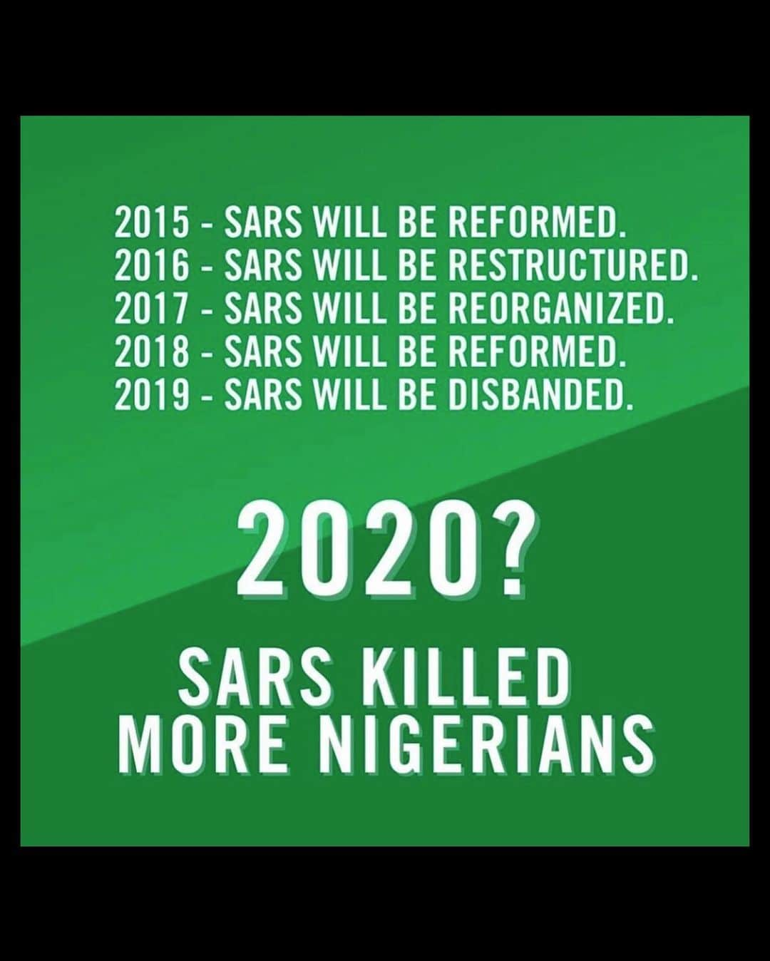 ルピタ・ニョンゴさんのインスタグラム写真 - (ルピタ・ニョンゴInstagram)「I echo the declaration of the people in Nigeria to END POLICE BRUTALITY and the call for their lives to be valued by the leaders of their nation. Last week, the world saw this call answered with the wounding and murders of Nigerians in Lekki. I so badly want the end of this kind of violence and abuse of authority for Nigeria, for my own country, Kenya, and for the country I live in now, USA. It seems that this is the resounding battle cry of 2020 across the globe, to have police powers reevaluated, their organizations held accountable and systems rebuilt to serve the people. I support the fight against political interests that have no interest in the rights of the people. #EndSARS」10月29日 2時11分 - lupitanyongo